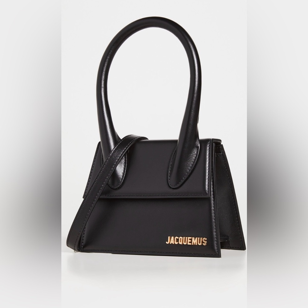 Jacquemus Black Leather Mini Top-Handle Shoulder Bag - Picture 1 of 6